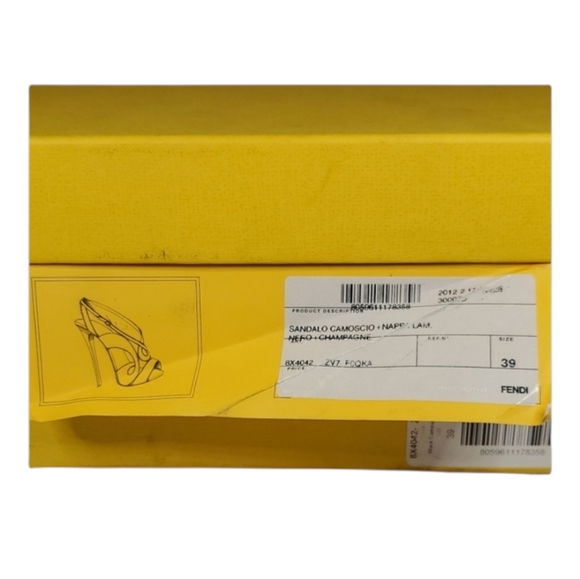 FENDI Sandalo Camoscio Heels w Authentication Certificate - Picture 14 of 16